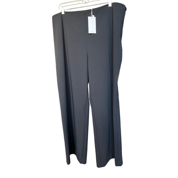 Mango Black Wide Leg‎ Trousers NWT - Picture 1 of 4